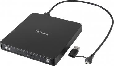Intenso Brenner extern EOD 400D SLIM für CD / DVD / M-Disc USB 3.2 USB-A / USB-C schwarz