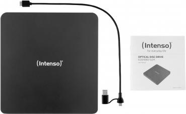 Intenso Brenner extern EOD 400D SLIM für CD / DVD / M-Disc USB 3.2 USB-A / USB-C schwarz