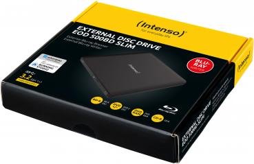 Preview: Intenso Brenner extern EOD 500BD SLIM BDXL für BD / CD / DVD / M-Disc Typ C USB 3.2 schwarz