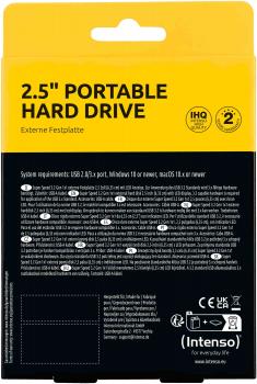 Preview: Intenso HDD externe Festplatte Memory Case 2,5 Zoll 1TB USB 3.2 schwarz certified refurbished