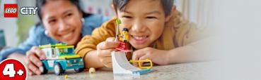 LEGO® City Great Vehicles Rettungswagen und Snowboarder 79 Teile 60403