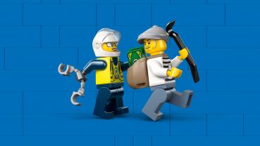 LEGO® City Verfolgungsjagd mit dem Polizeimotorrad 65 Teile 60455