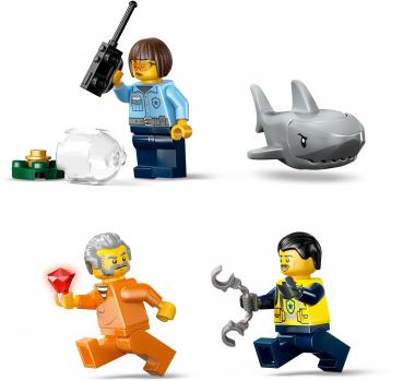 LEGO® City Verfolgungsjagd im Polizeiboot 264 Teile 60456