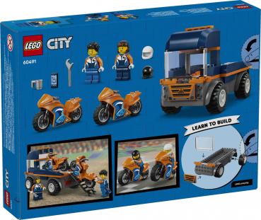 Preview: LEGO® City Fahrzeuge Motorradtransporter 88 Teile 60491