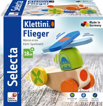 Selecta Kleinkindwelt Klettini® Holz Boot Klett-Stapelspielzeug 6 Teile 62078