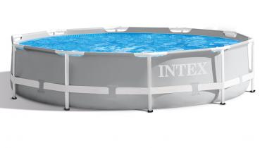 Intex Pool Metallrahmen Prism Frame Pool Set inkl. GS-Filterpumpe Ø 305cm x 76cm 4485 Liter 26702GN