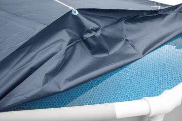 Preview: Intex Pool Deluxe Abdeckplane rechteckig 732x366cm Überhang 20cm 28083