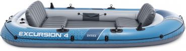 Preview: Intex Schlauchboot Sport Excursion 4 Set Paddel Pumpe 4 Personen 315cm x 165cm x 43cm 66324NP