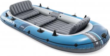 Preview: Intex Schlauchboot Sport Excursion 5 Set Paddel Pumpe 5 Personen 366cm x 168cm x 43cm 66325NP