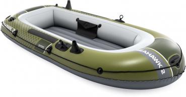 Preview: Intex Schlauchboot Sport Seahawk 2 Set Paddel Pumpe 2 Personen 236cm x 114cm x 41cm 66332NP