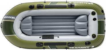 Preview: Intex Schlauchboot Sport Seahawk 3 Set Paddel Pumpe 3 Personen 295cm x 137cm x 43cm 66333NP