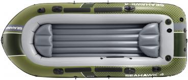 Preview: Intex Schlauchboot Sport Seahawk 4 Set Paddel Pumpe 4 Personen 351cm x 145cm x 48cm 66334NP