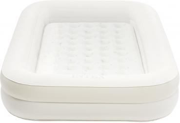 Preview: Intex Luftbett Kinder Reisebett aufblasbar mit Handpumpe beige 168cm x 107cm x 25cm 66811NP