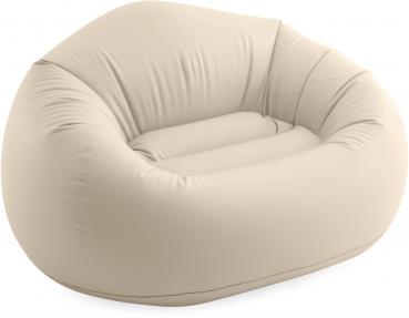 Preview: Intex Sessel Beanless Bag beige aufblasbar 137 x 127 x 74cm 66505NP