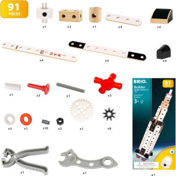 Brio Spielzeug Bausystem Builder Apollo Saturn V 91 Teile 34607