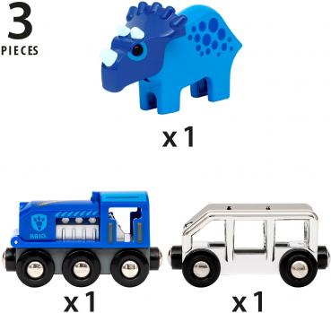 Brio World Eisenbahn Zug Sondereditionszug 2025 Dinosaurierzug 3Teile 36111
