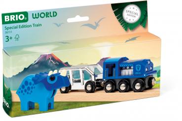 Brio World Eisenbahn Zug Sondereditionszug 2025 Dinosaurierzug 3Teile 36111