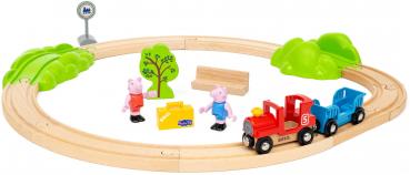 Preview: Brio World Eisenbahn Set Peppa Pig Train Set 36123