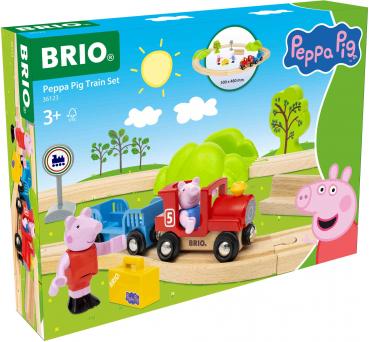Preview: Brio World Eisenbahn Set Peppa Pig Train Set 36123