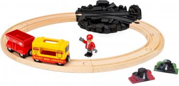 Preview: Brio World Eisenbahn Güterzug-Set mit Farbwechsel 36130