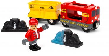 Preview: Brio World Eisenbahn Zug Güterzug mit Farbwechsel-Zubehör 36133