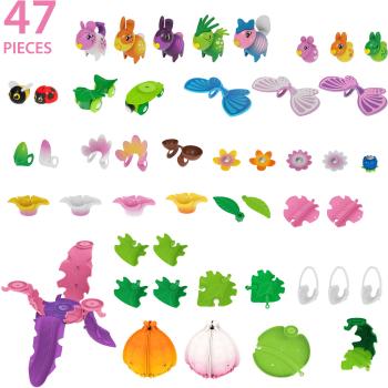 Brio Flora Spielfigur Blumenstadt Deluxe Set 47 Teile inkl. 5 Flora Figuren, 3 Minifiguren 36242