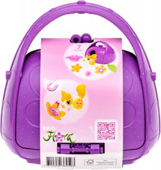 Preview: Brio Flora Spielfigur Blumenhaus zum Mitnehmen 7 Teile inkl. 1 Flora Figur 36250