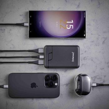 Intenso Powerbank mobile Ladestation B 10000 mAh 2x Typ A / C USB OUT schwarz