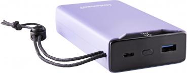 Intenso Powerbank F20000 PD Qualcomm Quick Charge 3.0 20000 mAh 1x USB Typ A und C OUT lila