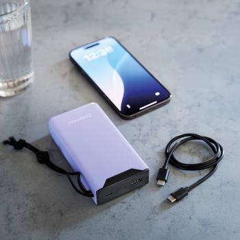 Intenso Powerbank F20000 PD Qualcomm Quick Charge 3.0 20000 mAh 1x USB Typ A und C OUT lila