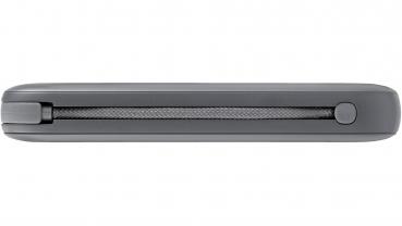 Intenso Powerbank mobile Ladestation S 10000 mAh PD Typ C USB OUT integriertes Kabel grau