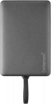 Intenso Powerbank MC 10000 mAh magnetische Fixierung PD Typ C USB OUT integriertes Kabel schwarz