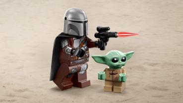 LEGO® Star Wars™ Der Mandalorianer und Grogu auf ihrem Speeder Bike™ 58 Teile 75436