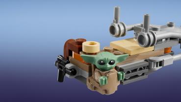 LEGO® Star Wars™ Der Mandalorianer und Grogu auf ihrem Speeder Bike™ 58 Teile 75436