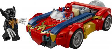 Preview: LEGO® Marvel Super Heroes™ Spider-Man Auto vs. Venomized Wolverine 134 Teile 76336