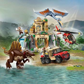 LEGO® Jurassic World™ Spinosaurier & Quetzalcoatlus: Hubschrauber-Einsatz 984 Teile 76976