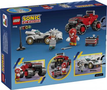Preview: LEGO® Sonic Silvers Auto vs. Knuckles' Monstertruck 378 Teile 77118