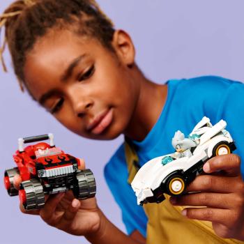LEGO® Sonic Silvers Auto vs. Knuckles' Monstertruck 378 Teile 77118