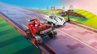 Preview: LEGO® Sonic Silvers Auto vs. Knuckles' Monstertruck 378 Teile 77118