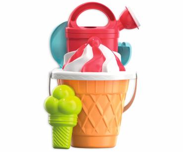 Simba Outdoor Spielzeug Sand & Strand Eimergarnitur Eiswaffel 107114560