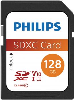 Philips SDXC Karte 128GB Speicherkarte UHS-I U1 Class 10