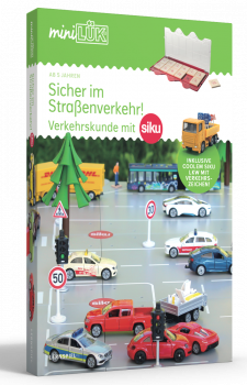 LÜK MiniLÜK Set Buch und Kontrollgerät Sicher im Straßenverkehr mit siku ab 5 Jahren 244625