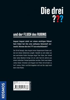 Preview: Kosmos Buch Die drei ??? und der Fluch des Rubins 17173