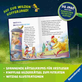 Preview: Ravensburger Buch Die Jagd nach dem magischen Detektivkoffer Band 3 Hühnerdieb gesucht! 30133