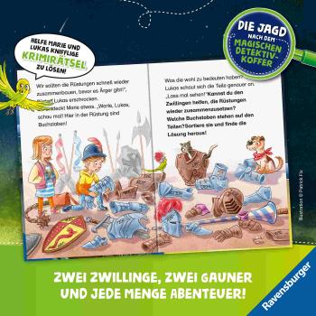 Preview: Ravensburger Buch Die Jagd nach dem magischen Detektivkoffer Band 4 Achtung, Raubritter! 30134