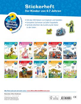 Ravensburger Buch Wieso? Weshalb? Warum? Stickerheft Polizei 32942