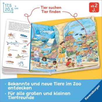 Preview: Ravensburger Buch Pappbilderbuch Spracherwerb Sachen suchen Besuch im Zoo 42058