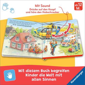 Preview: Ravensburger Buch Mitmachen Hör mal hin Tatütata! Wer kommt denn da? Einsatzfahrzeuge 42120