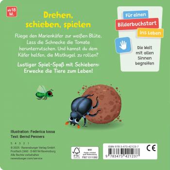 Ravensburger Buch Pappbilderbuch Mein Schiebe Mitmachbuch Kleine Tiere 42123