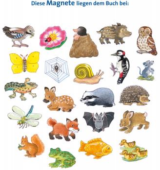 Ravensburger Buch Pappbilderbuch Mitmachen Mein großes Magnetbuch Wer wohnt wo? 42150
